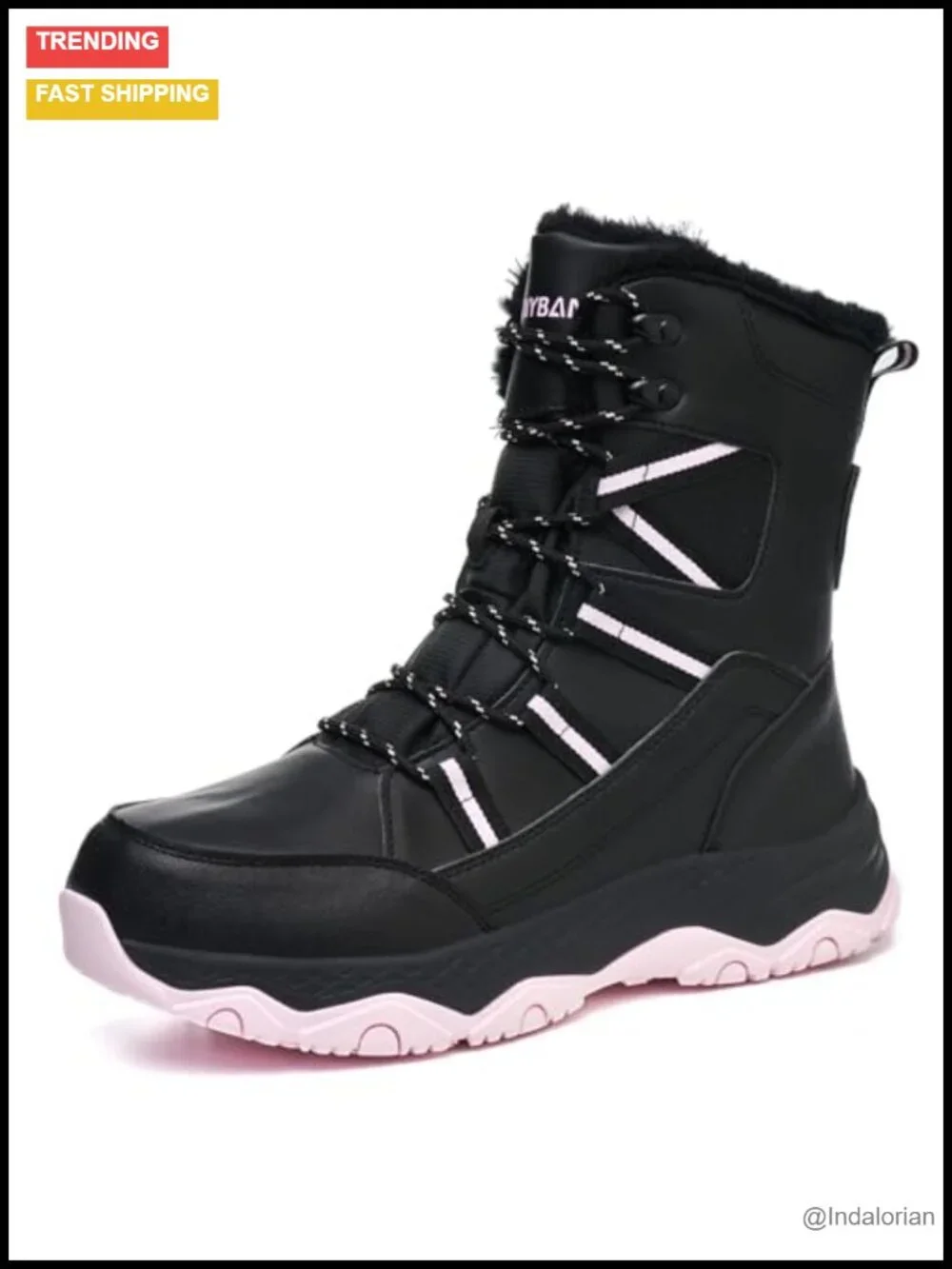 Women's Waterproof Snow Boots Faux Fur Lined Lightweight Mid-Calf Winter